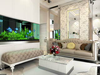 Interior Design_Medan (Mrs. Bella), VECTOR41 VECTOR41 ห้องนั่งเล่น