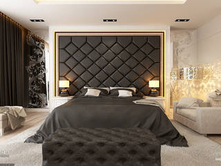 Bedroom Design_Medan (Mrs. Bella), VECTOR41 VECTOR41 クラシカルスタイルの 寝室