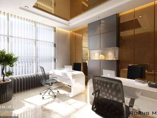 Interior Office Room_Medan (Mr. Aldes), VECTOR41 VECTOR41 Oficinas y Tiendas