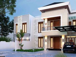 Exterior House_Medan (Mr. Andi), VECTOR41 VECTOR41 Casas multifamiliares