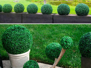 Create Little Green Space with Artificial Topiary Balls, Sunwing Industries Ltd Sunwing Industries Ltd Espacios comerciales Plástico Verde