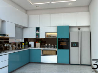 Classical Villa Interiors (Ibrahim Villa), 3F Architects 3F Architects Small kitchens
