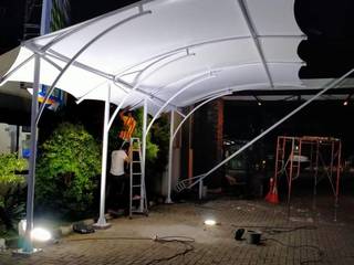 Tenda membrane shelter parkir, NUSA CANOPY NUSA CANOPY