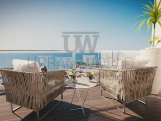 Moradia de luxo- Ericeira, Urban World, Lda Urban World, Lda Modern balcony, veranda & terrace