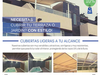 Remodelaciónes y palillerias Residenciales - Cuautitlan Izcalli, Cubiertas Modernas Cubiertas Modernas Balcones y terrazas minimalistas