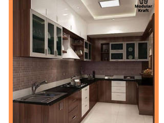 1 BHK Interior Design in Bangalore, Modular Kraft Modular Kraft Built-in kitchens