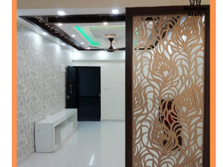 2 BHK Home Interior Design in Bangalore, Modular Kraft Modular Kraft Modern corridor, hallway & stairs