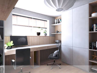 Dom Tychy, Intus DSGN Intus DSGN Modern study/office MDF