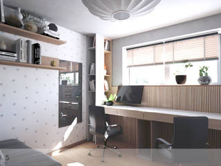 Dom Tychy, Intus DSGN Intus DSGN Modern study/office MDF