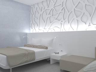 Completa transformación de este Hotel 4 estrellas , Miguel Soler interiorista Miguel Soler interiorista モダンスタイルの寝室