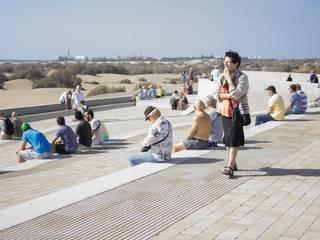 Mirador de Las Dunas de Maspalomas, BOX49 Arquitectura y Diseño BOX49 Arquitectura y Diseño Espaces commerciaux Béton