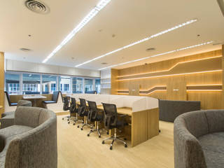 Mahidol Free lab, Modernize Design + Turnkey Modernize Design + Turnkey Ruang Studi/Kantor Modern Kayu Brown