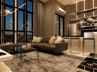 The Totnes Condo, Modernize Design + Turnkey Modernize Design + Turnkey Modern living room Amber/Gold