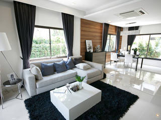 The Plex, Modernize Design + Turnkey Modernize Design + Turnkey Modern Living Room Grey