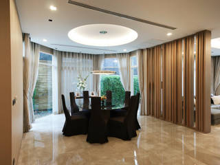 K Aroon (Gold Heritage), Modernize Design + Turnkey Modernize Design + Turnkey Ruang Keluarga Modern Ubin Amber/Gold