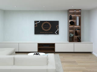 Projeto 3D, Móveis Santa Comba Móveis Santa Comba Modern living room