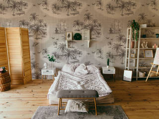 San Salvador, Klamoo Klamoo Tropical style walls & floors Wallpaper