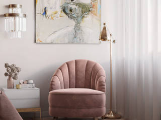 Marshmallow, COLLAGE.STUDIO COLLAGE.STUDIO Classic style bedroom Pink