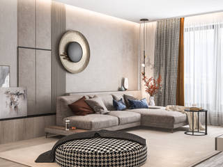 Интерьер дома в Гурзуфе, Дизайн - студия Пейковых Дизайн - студия Пейковых Classic style living room