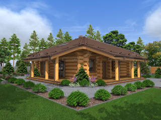 Blockhaus Wohnhäuser für junge Familien und Senioren | Naturstammhäuser über 100 m² Wohnfläche | Holzbau Rustikal, Holzbau Rustikal Holzbau Rustikal Log cabin Wood Wood effect
