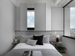 Chic House, 知域設計 知域設計 Cuartos de estilo escandinavo