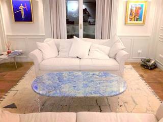 Tavolo di design in blu sodalite, Rossi Celso S.rl Rossi Celso S.rl Salon moderne Granite
