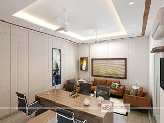 Office at Swaroop Nagar, Design Essentials Design Essentials Modern Study Room and Home Office Plywood