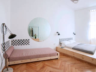 Hostel Pin, Studio Plus Minus Studio Plus Minus Phòng ngủ phong cách hiện đại