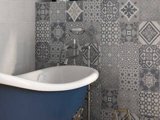 Azulejo Decorado, Emisan Azulejos Emisan Azulejos Eclectic style bathroom Ceramic