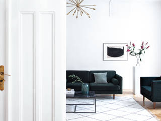 Alt Bau In Berlin, Giulia Maretti Studio Giulia Maretti Studio Scandinavian style living room