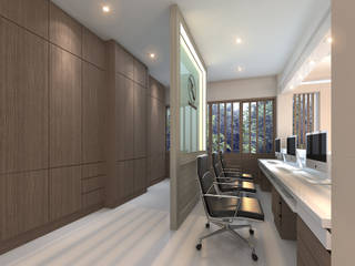 Swanlake Hotel , Modernize Design + Turnkey Modernize Design + Turnkey Modern Study Room and Home Office Wood Grey