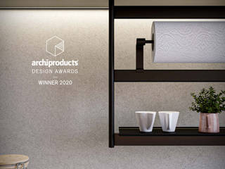 homify Modern kitchen Aluminium/Zinc Black