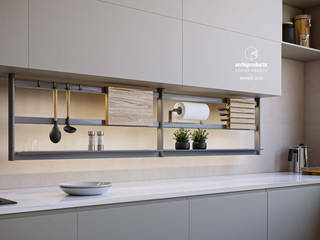 homify Moderne keukens Aluminium / Zink