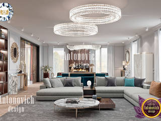 Ideal Apartment interior design by Katrina Antonovich , Luxury Antonovich Design Luxury Antonovich Design Вітальня