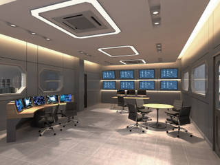 KMUTT x Charoenchai, Modernize Design + Turnkey Modernize Design + Turnkey Modern study/office Concrete Grey