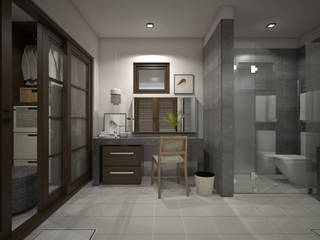 Residential Projects, FORTHRIGHT INTERIOR DESIGN FORTHRIGHT INTERIOR DESIGN Mediterranean style bathroom