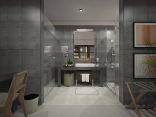 Residential Projects, FORTHRIGHT INTERIOR DESIGN FORTHRIGHT INTERIOR DESIGN Mediterranean style bathrooms