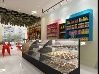 Bakery Outlet Interior Work, Monoceros Interarch Solutions Monoceros Interarch Solutions Ticari alanlar