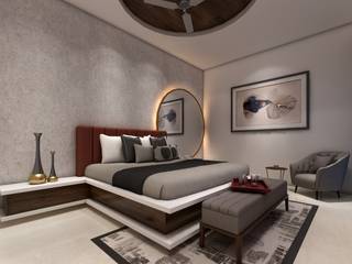 Flat Interior work, Monoceros Interarch Solutions Monoceros Interarch Solutions Kamar tidur kecil