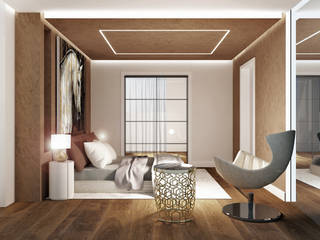 lavori in corso , Interior Design Stefano Bergami Interior Design Stefano Bergami Modern style bedroom