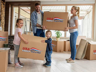 USA Family Moving & Storage, USA Family Moving & Storage USA Family Moving & Storage Ankleidezimmer im Landhausstil