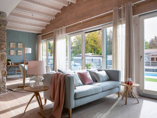 Decoración de chalet, Sube Interiorismo Sube Interiorismo Living room Blue