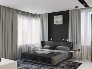 Море рядом(спальня), Astar project Astar project Minimalist bedroom