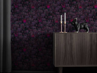 Feather wallpaper to make a unique statement in your home, Mineheart Mineheart Murs & Sols originaux Plumes Noir
