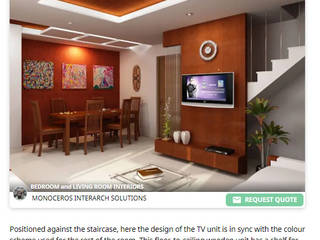 Received Best Appreciation for Design project, Monoceros Interarch Solutions Monoceros Interarch Solutions Modern living