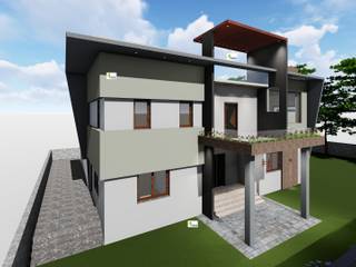 Bungalow architecture design and planning , Monoceros Interarch Solutions Monoceros Interarch Solutions منزل بنغالي