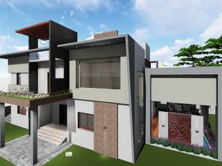 Bungalow architecture design and planning , Monoceros Interarch Solutions Monoceros Interarch Solutions Maisons de plain-pied