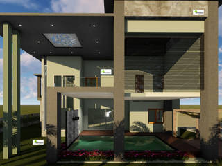 Bungalow architecture design and planning , Monoceros Interarch Solutions Monoceros Interarch Solutions 단층집