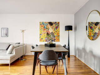 2BHK apartment in Mumbai outskirts, Rebel Designs Rebel Designs Modern dining room