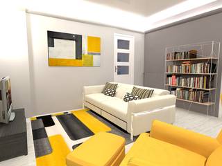 Progetto d'interni per un casale in provincia di Bergamo, Angela Archinà Progettazione & Interior Design Angela Archinà Progettazione & Interior Design Living room